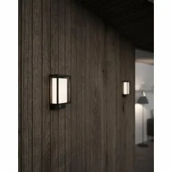 Applique murale d'extérieur Nordlux Nestor LED Noir, 1 lumière, Détecteur de mouvement