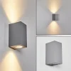 Applique murale d'extérieur Boda Gris, 2 lumières