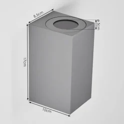 Applique murale d'extérieur Boda Gris, 2 lumières