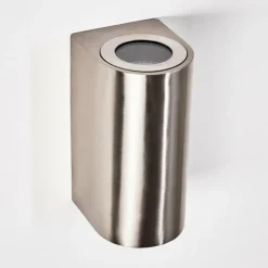 Applique murale d'extérieur Boda Nickel mat, 2 lumières