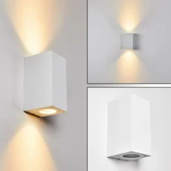 Applique murale d'extérieur Boda Blanc, 2 lumières