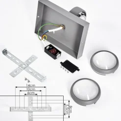 Applique murale d'extérieur Arsego LED Gris, 2 lumières