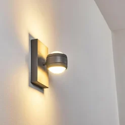 Applique murale d'extérieur Arsego LED Gris, 2 lumières