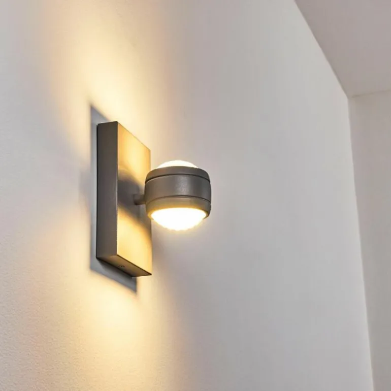 Applique murale d'extérieur Arsego LED Gris, 2 lumières
