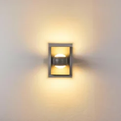 Applique murale d'extérieur Arsego LED Gris, 2 lumières