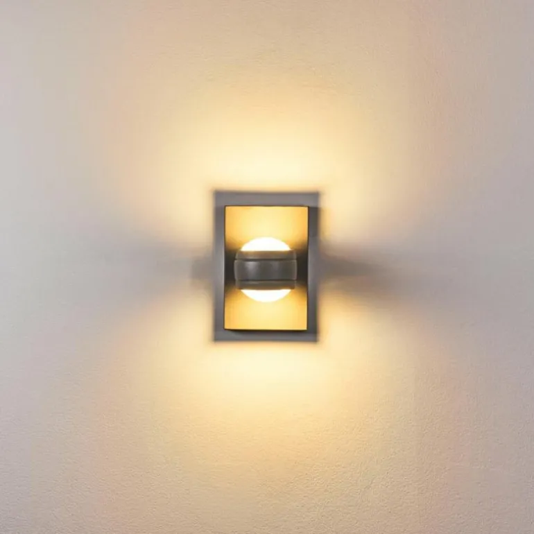 Applique murale d'extérieur Arsego LED Gris, 2 lumières