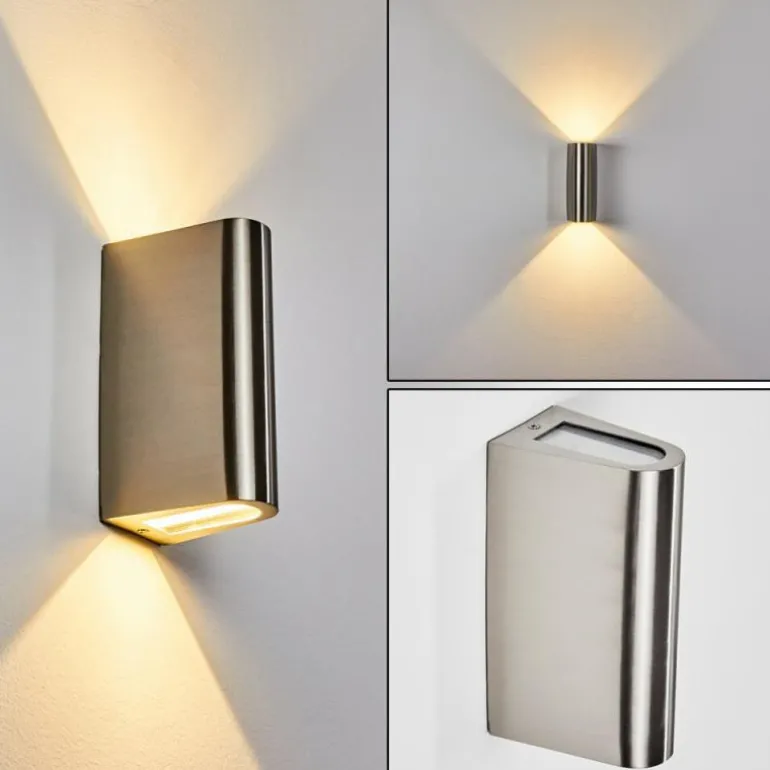 Applique murale d'extérieur Avena LED Acier inoxydable, 1 lumière