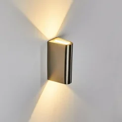 Applique murale d'extérieur Avena LED Acier inoxydable, 1 lumière