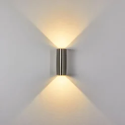 Applique murale d'extérieur Avena LED Acier inoxydable, 1 lumière