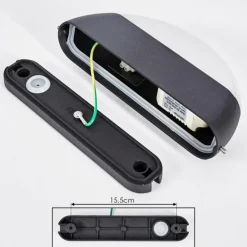 Applique murale d'extérieur Arvier LED Noir, 1 lumière