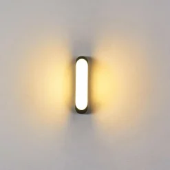 Applique murale d'extérieur Arvier LED Noir, 1 lumière