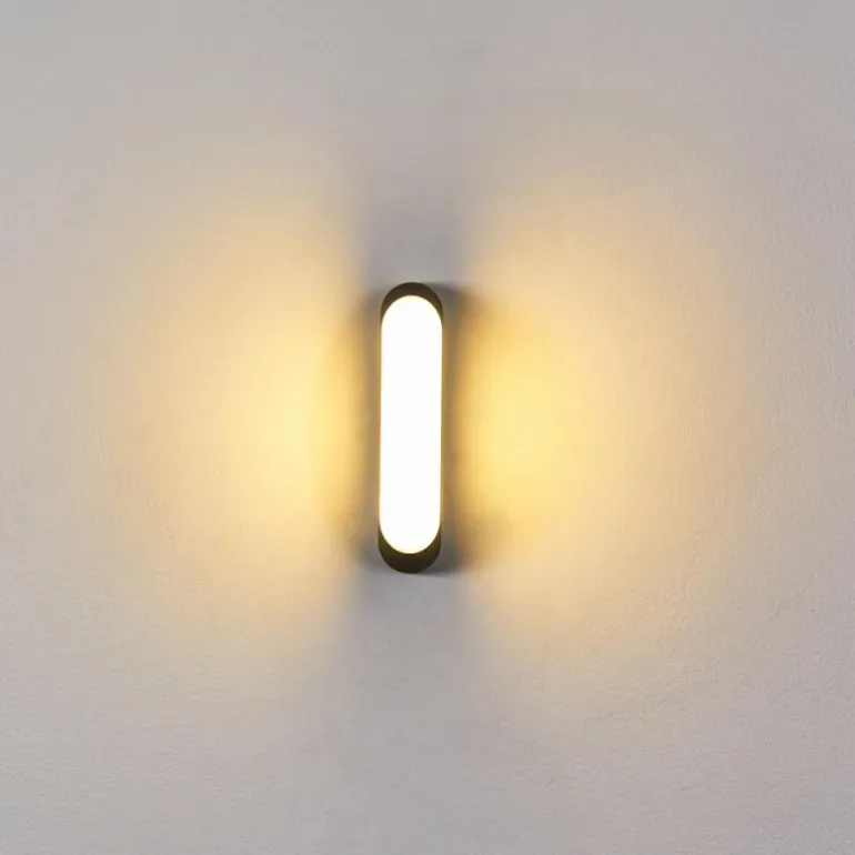 Applique murale d'extérieur Arvier LED Noir, 1 lumière