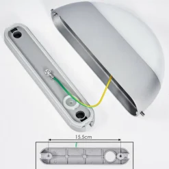 Applique murale d'extérieur Arvier LED Gris, 1 lumière