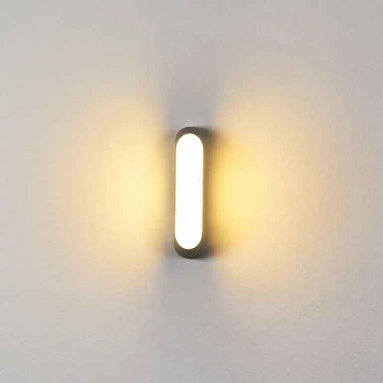 Applique murale d'extérieur Arvier LED Gris, 1 lumière