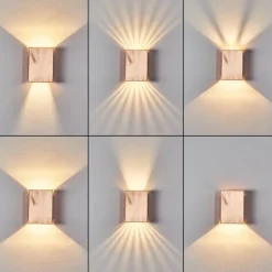 Applique murale d'extérieur Benin LED Cuivre, 1 lumière