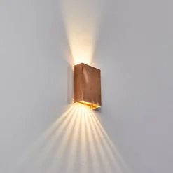 Applique murale d'extérieur Benin LED Cuivre, 1 lumière