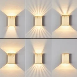 Applique murale d'extérieur Benin LED Laiton, 1 lumière