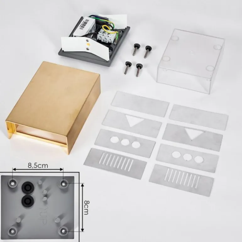 Applique murale d'extérieur Benin LED Laiton, 1 lumière