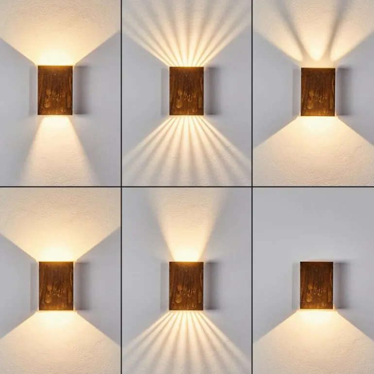 Applique murale d'extérieur Benin LED Rouille, 1 lumière