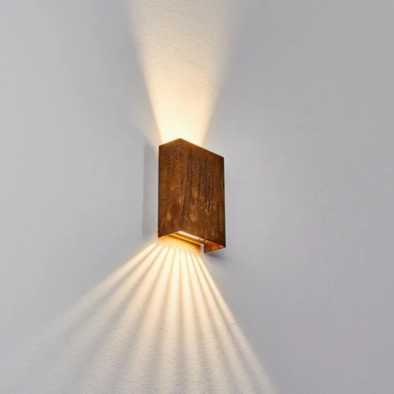 Applique murale d'extérieur Benin LED Rouille, 1 lumière