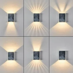 Applique murale d'extérieur Benin LED Gris, 1 lumière
