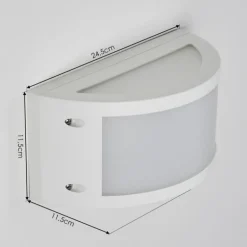 Applique murale d'extérieur Pompeano LED Blanc, 1 lumière