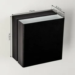 Applique murale d'extérieur Fontanile LED Noir, Blanc, 1 lumière