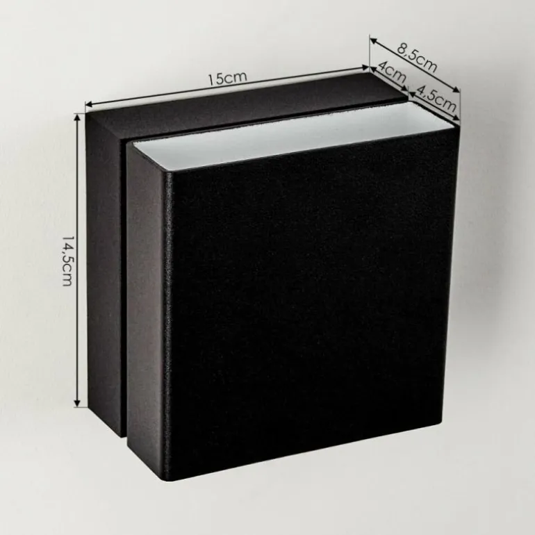 Applique murale d'extérieur Fontanile LED Noir, Blanc, 1 lumière