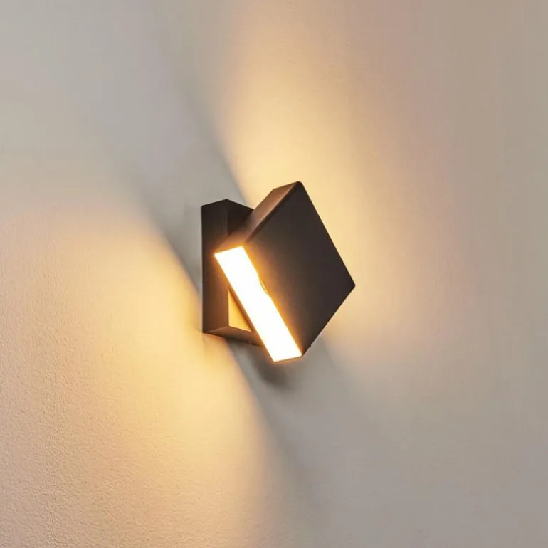 Applique murale d'extérieur Fontanile LED Noir, Blanc, 1 lumière