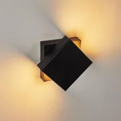 Applique murale d'extérieur Fontanile LED Noir, Blanc, 1 lumière