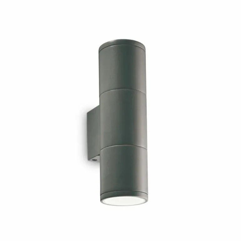 Applique murale d'extérieur Ideallux GUN Anthracite, 2 lumières