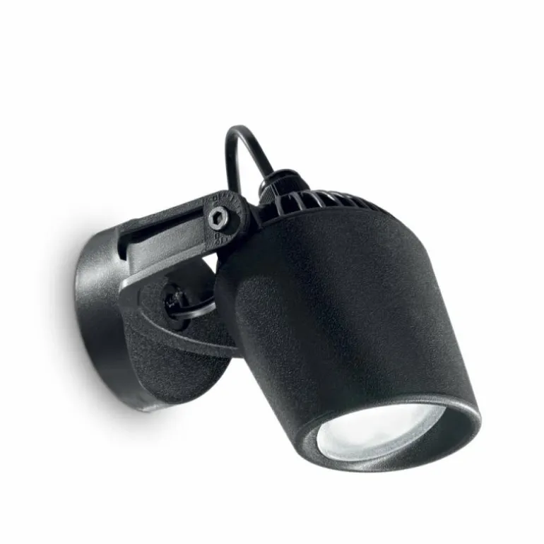 Applique murale d'extérieur Ideallux MINITOMMY Noir, 1 lumière