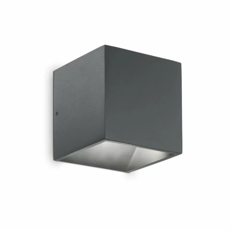 Applique murale d'extérieur Ideallux RUBIK LED Anthracite, 1 lumière