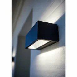 Applique murale d'extérieur Lutec GEMINI LED Noir, 2 lumières