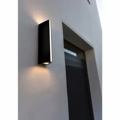 Applique murale d'extérieur Lutec LEO LED Noir, 2 lumières