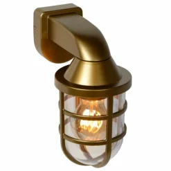 Applique murale d'extérieur Lucide LEWIS Or, Laiton, 1 lumière