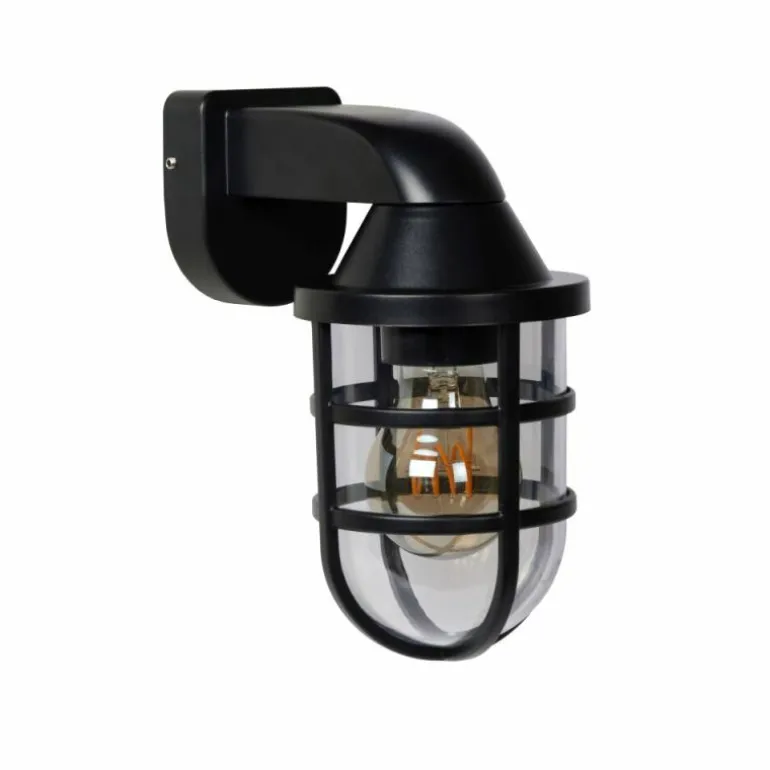 Applique murale d'extérieur Lucide LEWIS Noir, 1 lumière