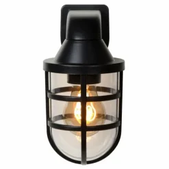 Applique murale d'extérieur Lucide LEWIS Noir, 1 lumière