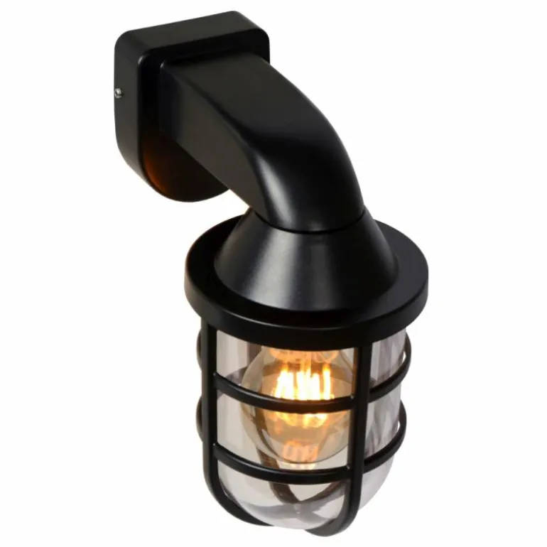 Applique murale d'extérieur Lucide LEWIS Noir, 1 lumière