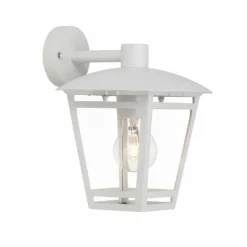 Applique murale d'extérieur Brilliant Riley Blanc, 1 lumière