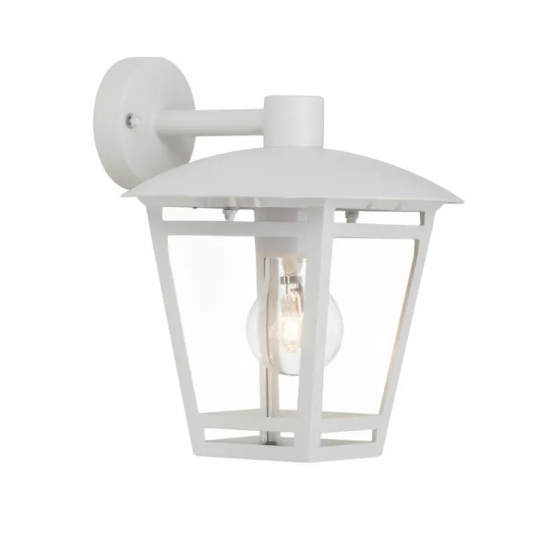 Applique murale d'extérieur Brilliant Riley Blanc, 1 lumière