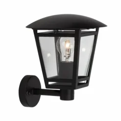 Applique murale d'extérieur Brilliant Riley Noir, 1 lumière