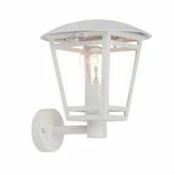 Applique murale d'extérieur Brilliant Riley Blanc, 1 lumière