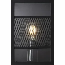 Applique murale d'extérieur Brilliant Getta Noir, 1 lumière