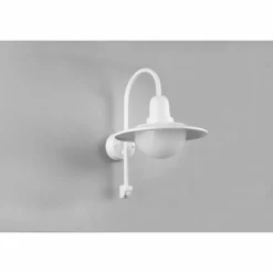 Applique murale d'extérieur Trio Norman Blanc, 1 lumière, Détecteur de mouvement