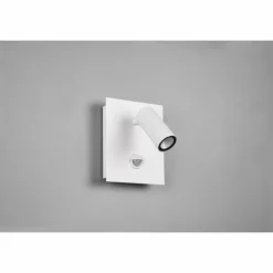 Applique murale d'extérieur Trio Tunga LED Blanc, 1 lumière, Détecteur de mouvement