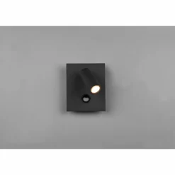 Applique murale d'extérieur Trio Tunga LED Anthracite, 1 lumière, Détecteur de mouvement