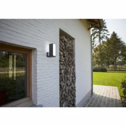 Applique murale d'extérieur Lutec CUBA LED Anthracite, 2 lumières