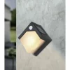 Applique murale d'extérieur Globo Solar LED Noir, 8 lumières, Détecteur de mouvement