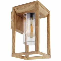 Applique murale d'extérieur Globo CANDELA Bois foncé, 1 lumière